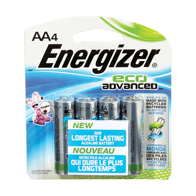 Paquet de 4 piles alcalines «Eco Advanced» AA