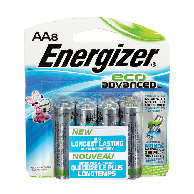 Paquet de 8 piles alcalines «Eco Advanced» AA