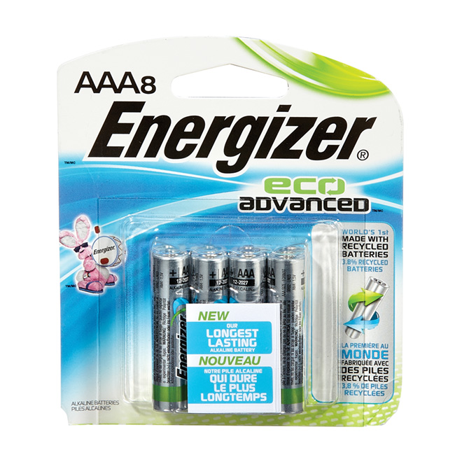 Paquet de 8 piles alcalines «Eco Advanced» AAA