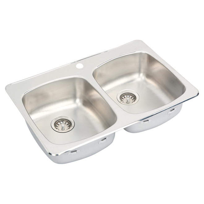 Double Sink -Stainless Steel - Top Mount - 31"