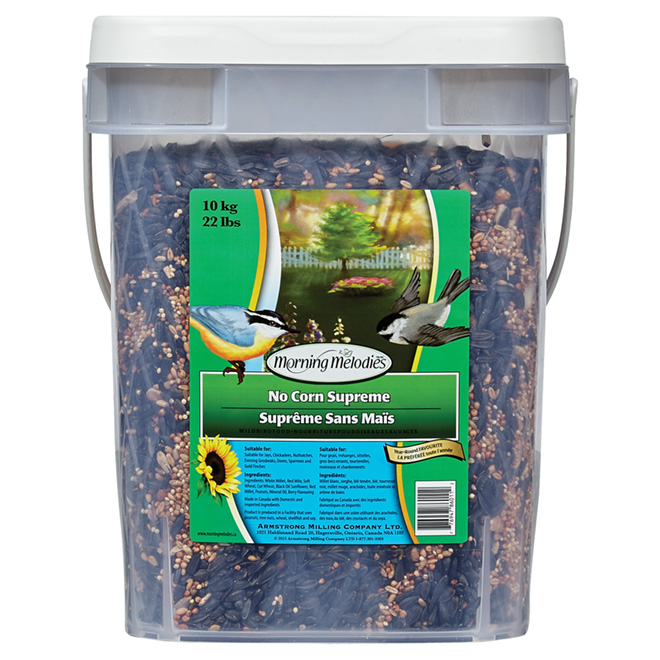 Mélange suprême de graines pour oiseaux, sans maïs, 10 kg