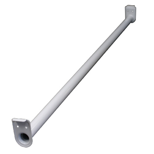 Tringle de garde-robe réglable 96 po - 120 po, blanc