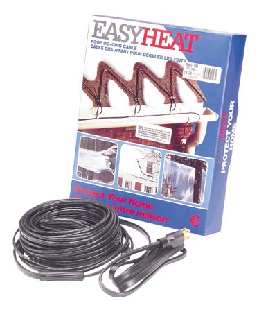 Roof deicing cable