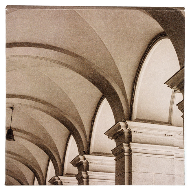 Wood and Cotton Sepia Laminated Canvas - Arches