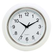 Wall Clock - Aster - White/Silver - 10