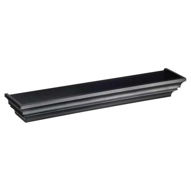Wooden Shelf "Madison" - 24" - Black