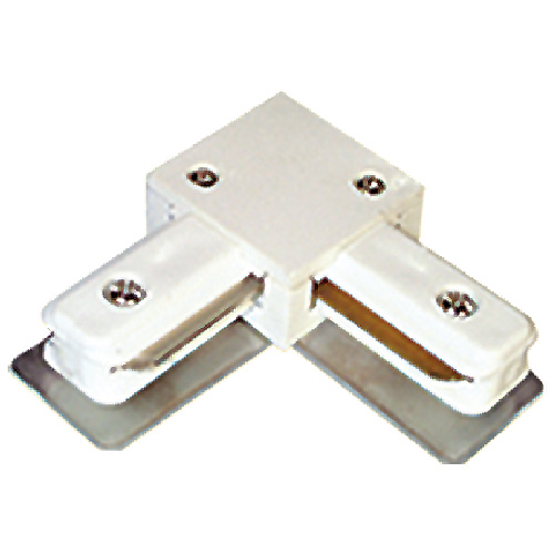 Connecteur de type L pour luminaire sur rail linéaire, blanc