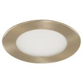 Luminaire encastré «SLIMLED», 4 po, nickel brossé