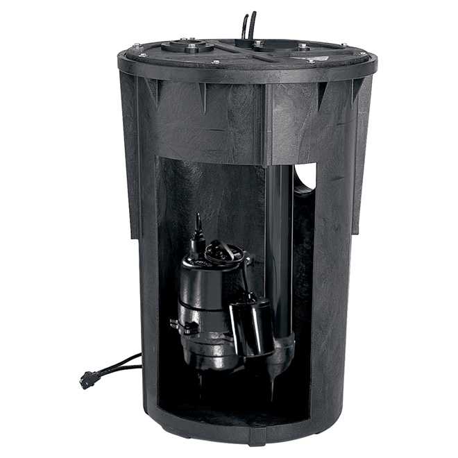 Collecteur d'eau d'égout pré-plombé de 1/2 HP