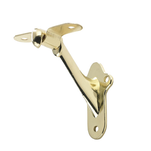 "Colonial" Metal Handrail Bracket - Brass