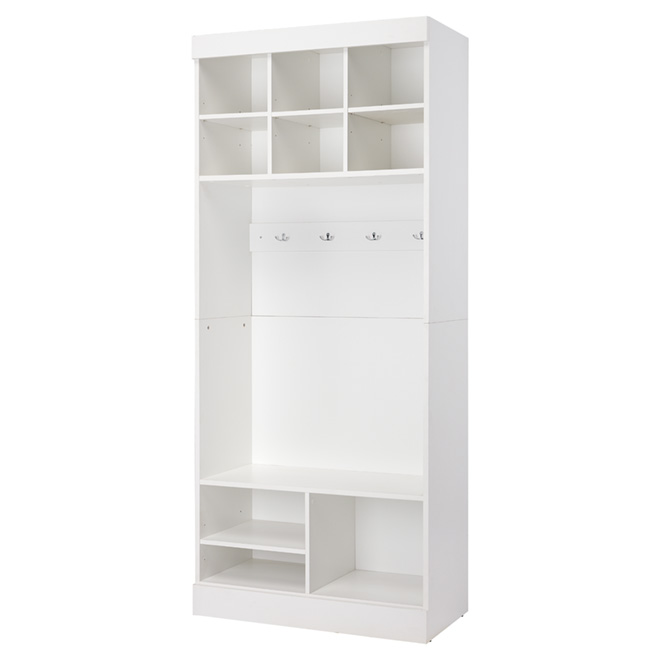 "Pur" Storage Unit with Bench - 36" - White