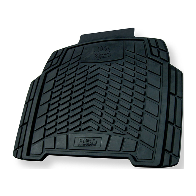 Car Floor Mat - Rear - 19 3/4" x 18 1/2" - Black