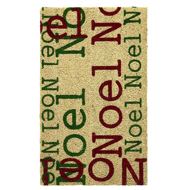 Natural Coco Christmas Mat - "Noël"