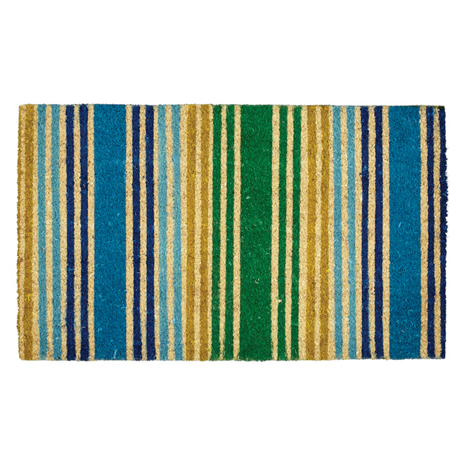 Carpette en fibre de coco Cordial « Rayures » - 18 x 30 po