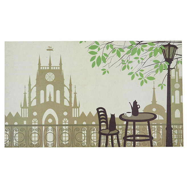 Carpette intérieure Casa « Café de Paris » - 18 po x 30 po