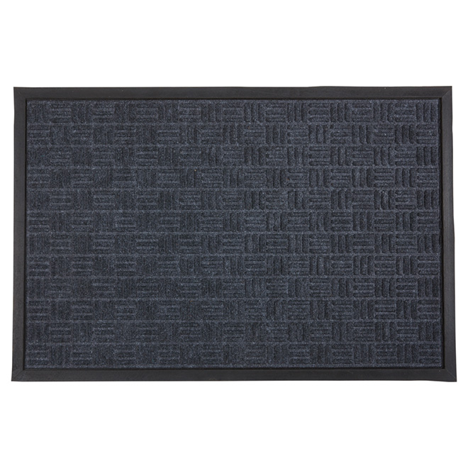 Tapis en caoutchouc naturel pour l'extérieur, gris foncé