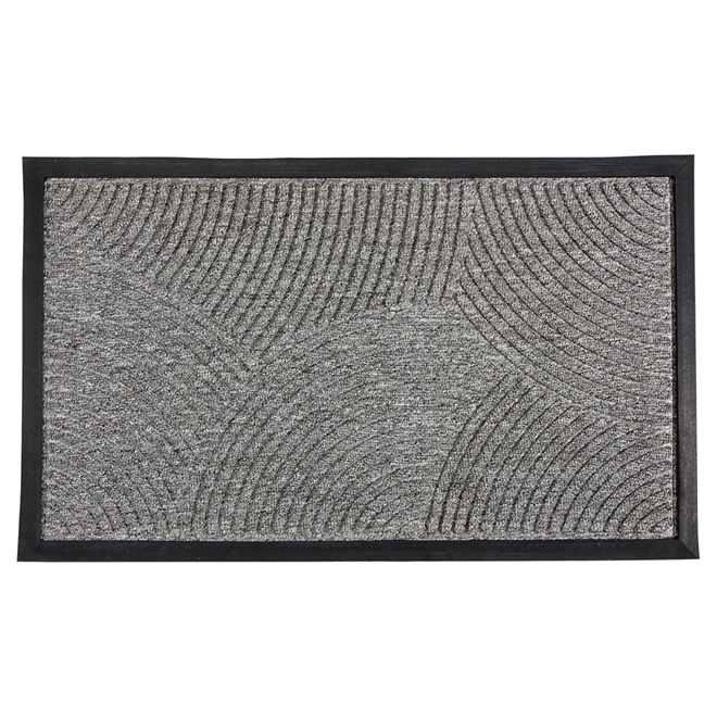 Tapis en caoutchouc naturel pour l'extérieur, gris