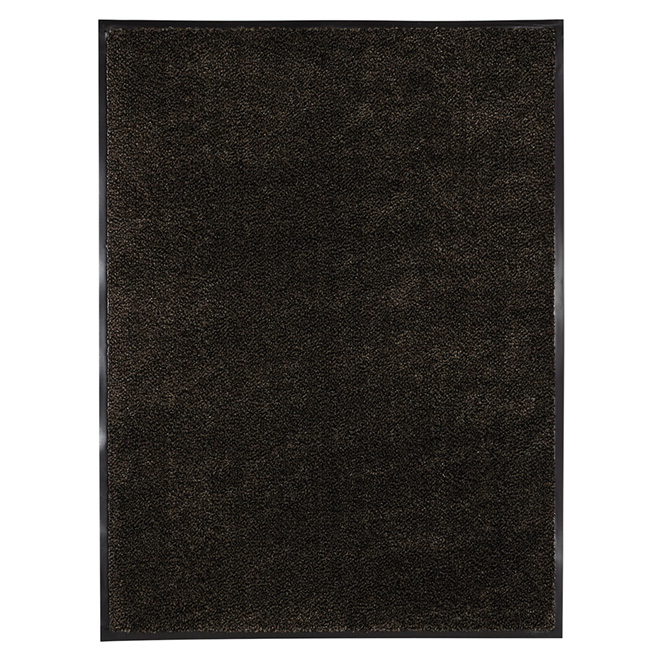 Tapis commercial en polypropylène, brun foncé