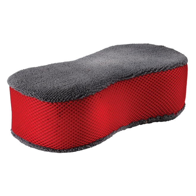 Éponge 2 en 1 en microfibre pour automobile