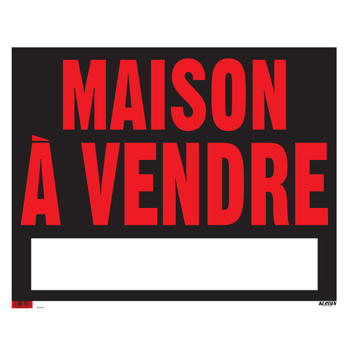 Écriteau « Maison à vendre »