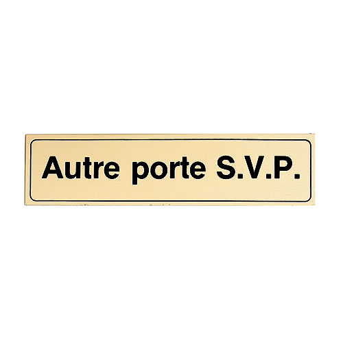 Écriteau autocollant