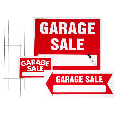 Garage Sale 3-Sign Kit