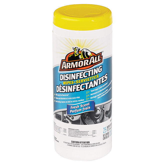 "Armor All" Original Protectant Wipes, 25-Pack