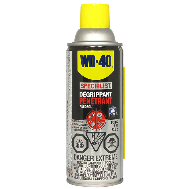 Dégrippant WD-40 à vaporiser avec « Blu Torch », 311 g