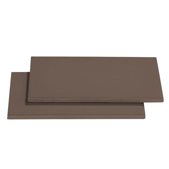 Céramique murale 3" x 6", 136/boîte, taupe foncé