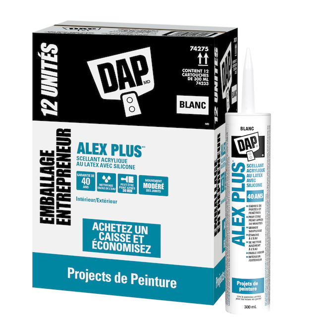 Calfeutrant au latex, boîte de 12
