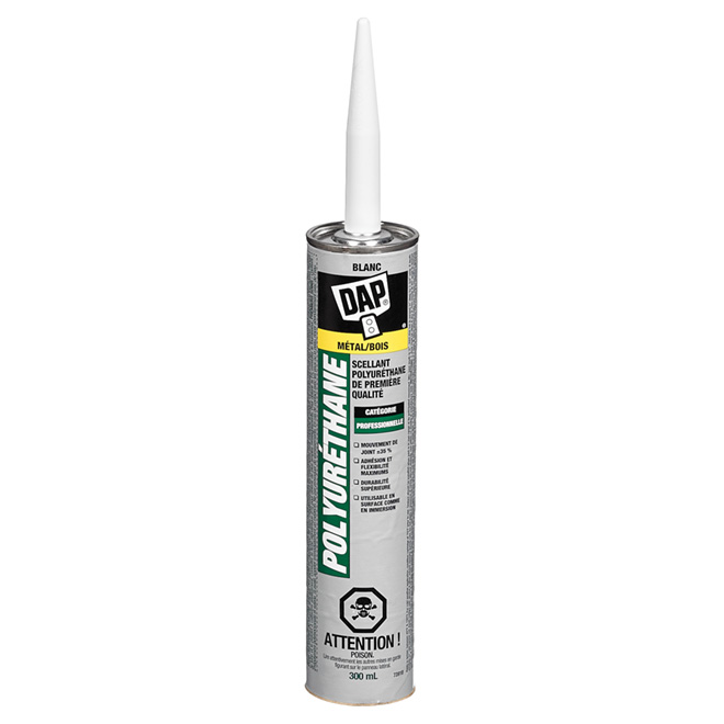 Polyuréthane étanche portes et fenêtres 300ml - Blanc