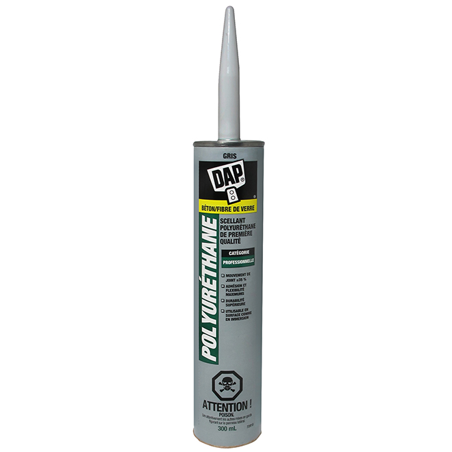 Enduit pour béton gris ardoise étanche en polyuréthane 300 ml