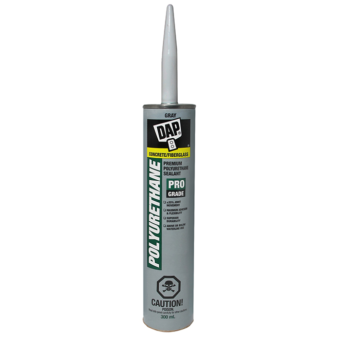 Slate Gray Polyurethane Waterproof Concrete Sealant 300 mL