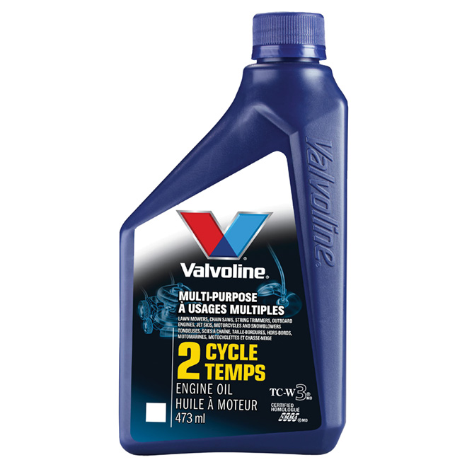 Huile à moteur 2 temps «Valvoline» TC-W3 - 473 ml