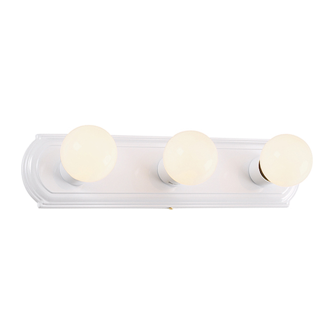3-Light Vanity Strip - White