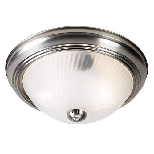 Flush-Mount Ceiling Light - 11"- Brushed Pewter