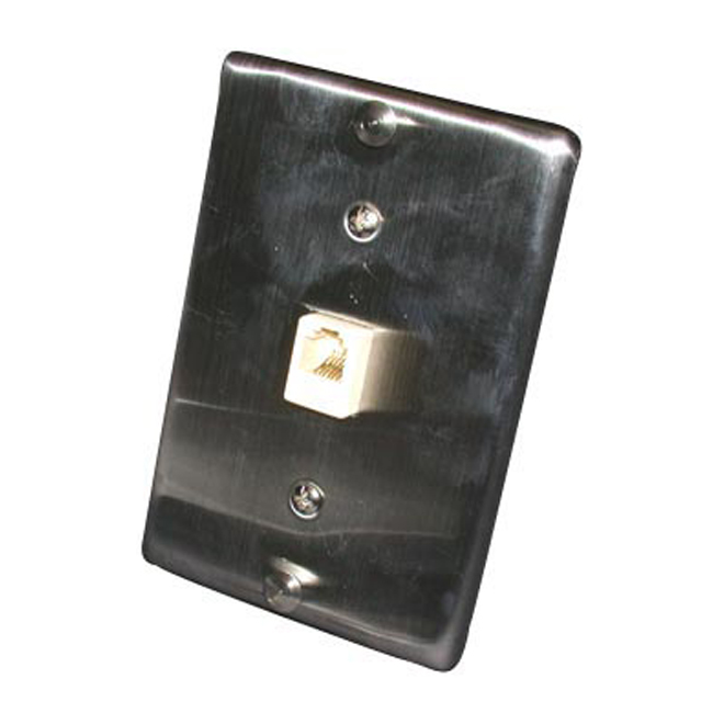 Prise avec plaque