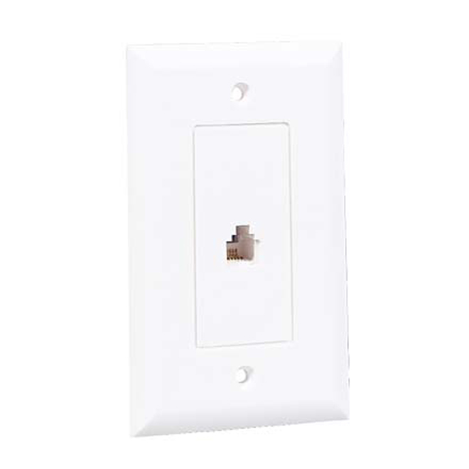 Prise avec plaque