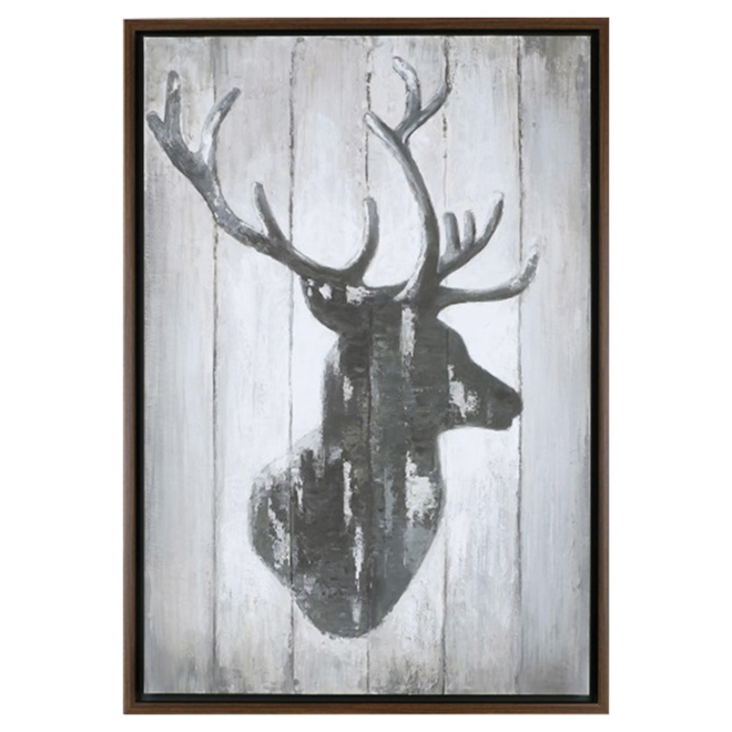 Décoration murale en bois - Chevreuil