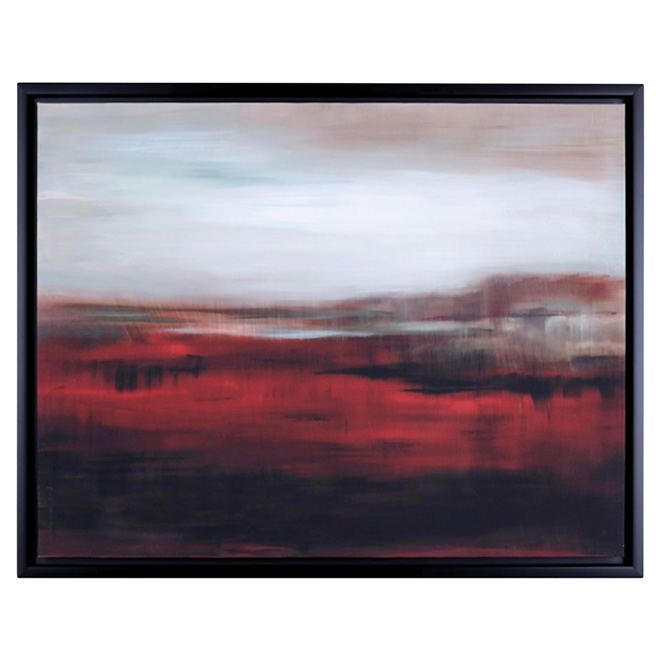 Canevas avec encadrement - paysage abstrait