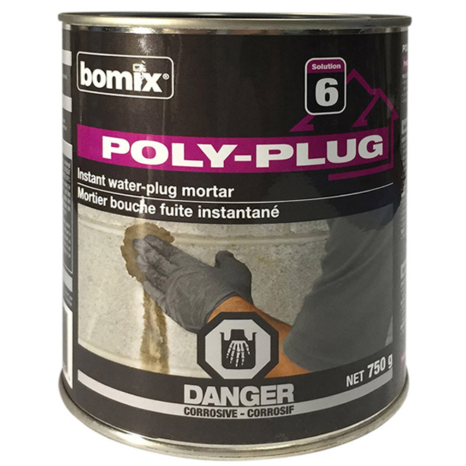 "Poly-Plug" Instant Water-Plug cement