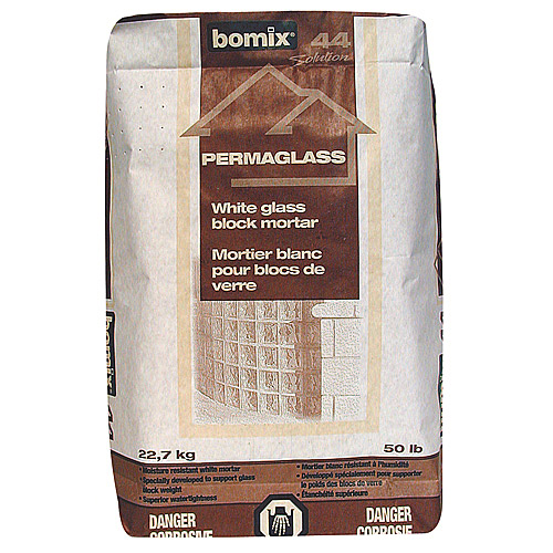 Mortier blanc pour blocs de verre Permaglass, 22 kg