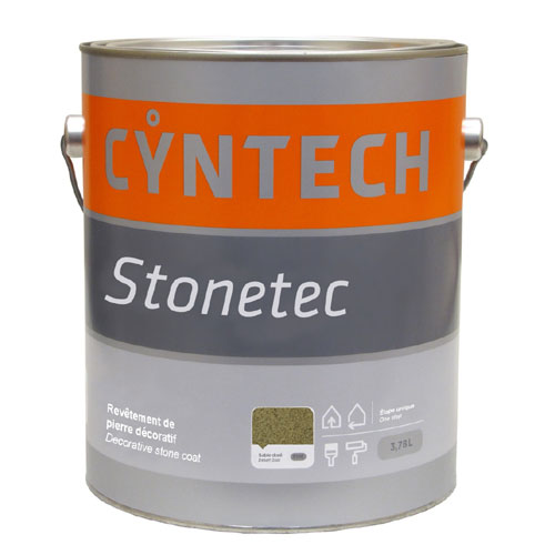Decorative stone-finish coating