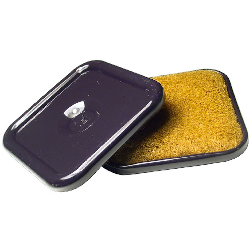 Coupelles à base en tapis, coquille en métal, 2 7/16", 4/pq