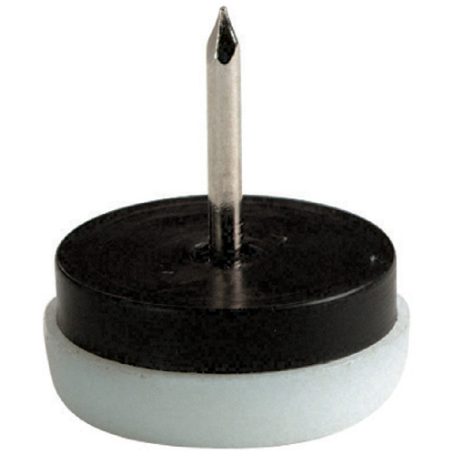 Patins à clouer, base en polypropylène coussiné, 3/4", 4/pq