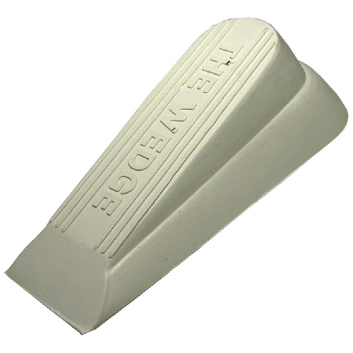 Rubber Wedge Door Stop - Almond