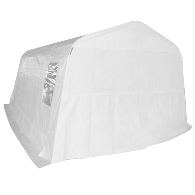 Abri d'auto en PVC 11 x 16 x 8 pi, blanc