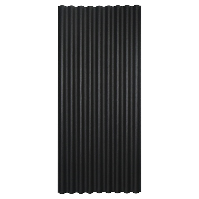 Panneau pour toiture ondulé, 36" x 79", noir