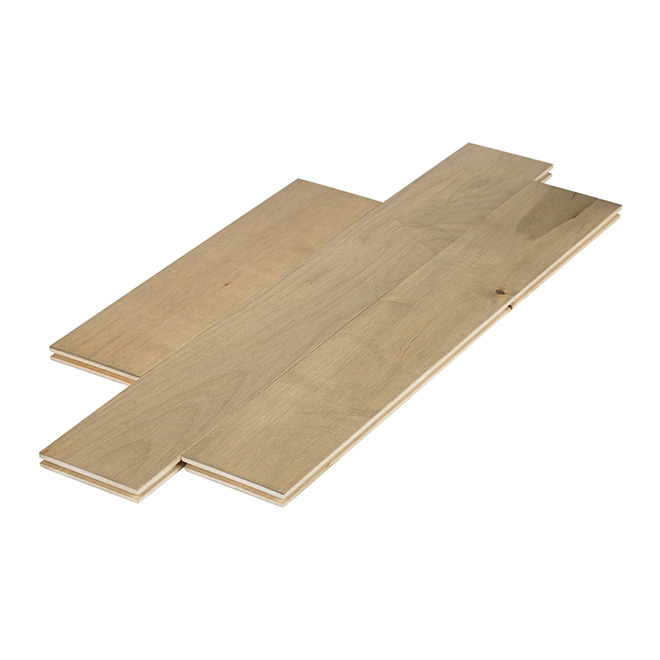 Plancher de bois franc préhuilé 3/4 x 5 1/4 po - Tikal