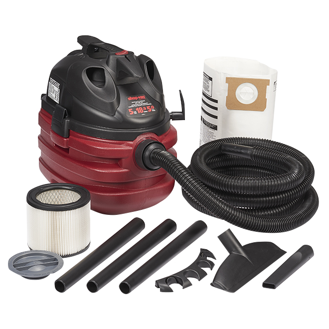 Aspirateur sec/humide 18,9 L, 5,0 HP
